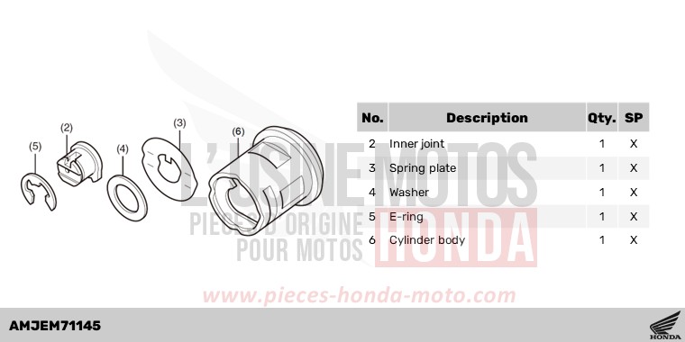 ELEMENT RETROVISEUR de Forza 750 IRIDIUM GRAY METALLIC (NHC65) 2024
